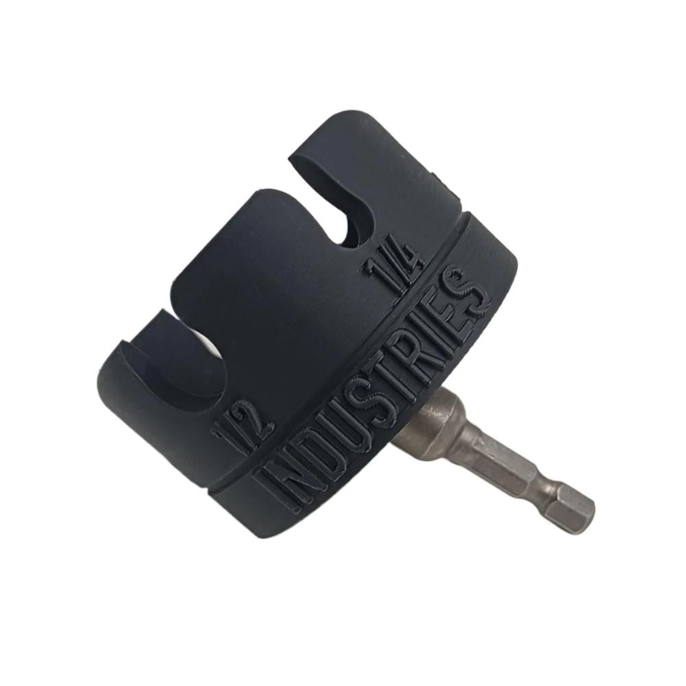 

Fast Nut Zip Drill Attachment Multifunction Slotted Wing Nut Spinning Drive Kit Hex Shank Nut Driver Extractor Wrenches Tool Set чёрный