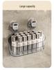 Wall-Mounted No-Drill Suction Cup Storage Rack for Kitchen or Bathroom