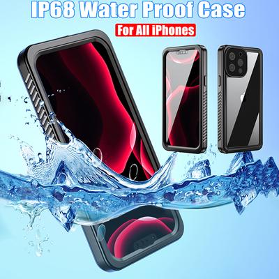 Πλήρως σφραγισμένη υποβρύχια θήκη IP68 για iPhone 14 13 12 Pro Max Mini 11 XS Max XR 6 7 8 Plus 5 SE 2 3 Αδιάβροχο κάλυμμα κολύμβησης κατάδυσης