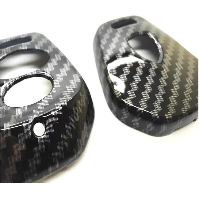 Ochranný kryt pouzdra na klíčenku s 2 tlačítky z lesklých uhlíkových vláken Kompatibilní pro Porsche S 986 911 996