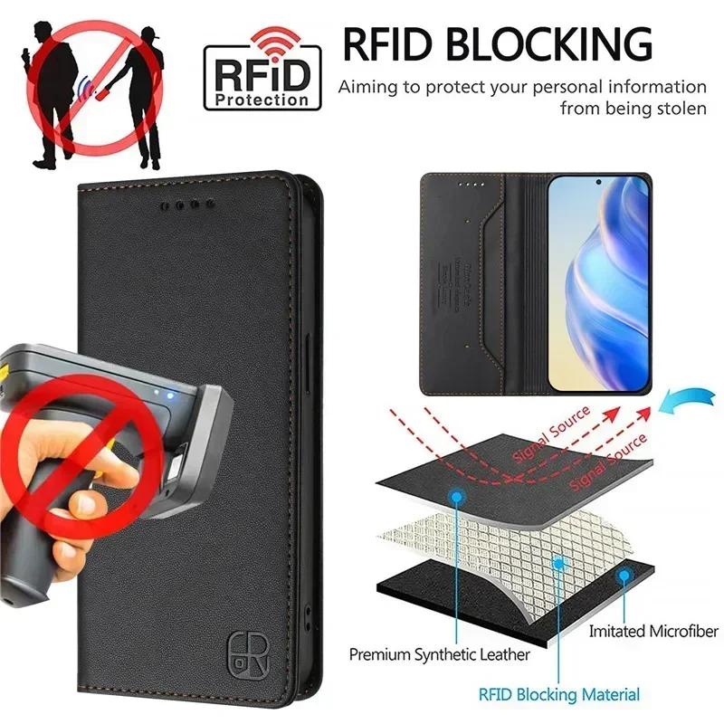 Luxury Anti-thef Wallet Flip Cover Phone Case For BLU G54 G64 G53 K50 C9 View Speed 5G 5 K10 Leather Cases Magnet Solid Coque
