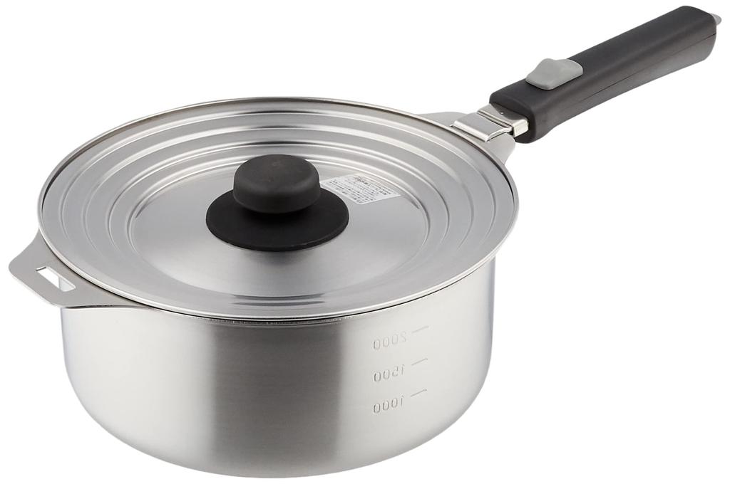 Wahei Freiz Made In Japan Tsubame Sanjo Pot Set with Removable Handle Comes with Steamer Stand Stainless Steel Compatible with IH Tsubame Sanjo