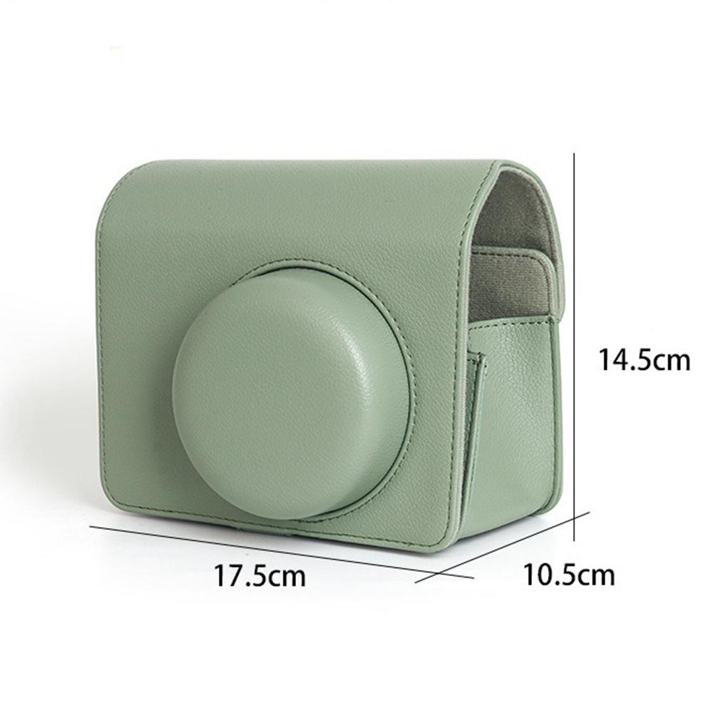 [Film Lab] Instax Wide 400 PU Leather Camera Case Soft Protective Case with Strap CAA62