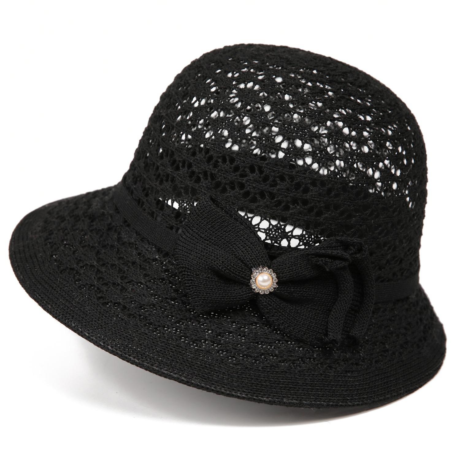 

Mom s New Summer Hat, Thin and Breathable Sun Hat for Elderly Women Sun Protection Hat for Middle-Aged and Elderly People 56-58CM