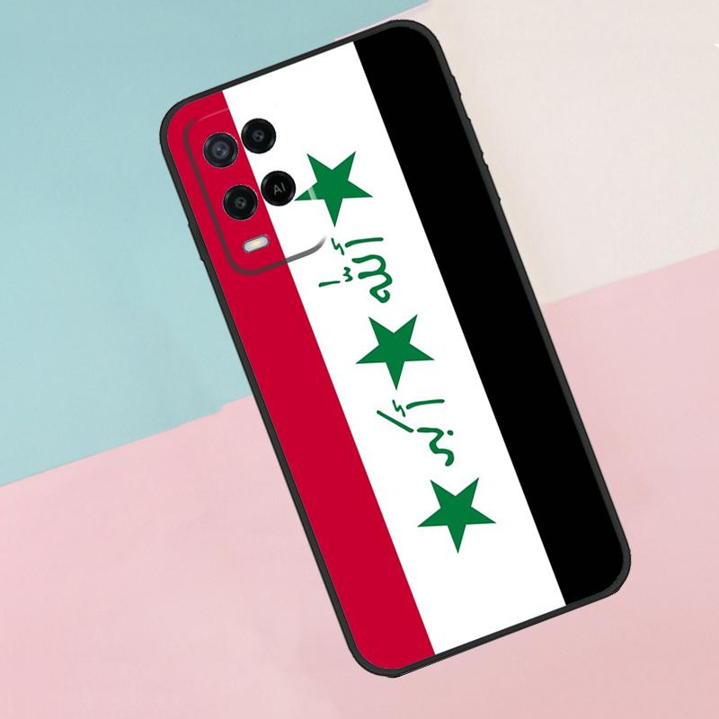 Iraqi Iraq National Flag For Oppo A17 A77 A60 A74 A94 A54 A18 A38 A58 A78 A98 A40 A80 A16 A76 A96 A15 A57S Phone Case