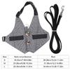 Rabbit Vest with Leash Soft  Gentlemanly Style Rabbit Clothes for Playing Exercising and Outdoor Activities