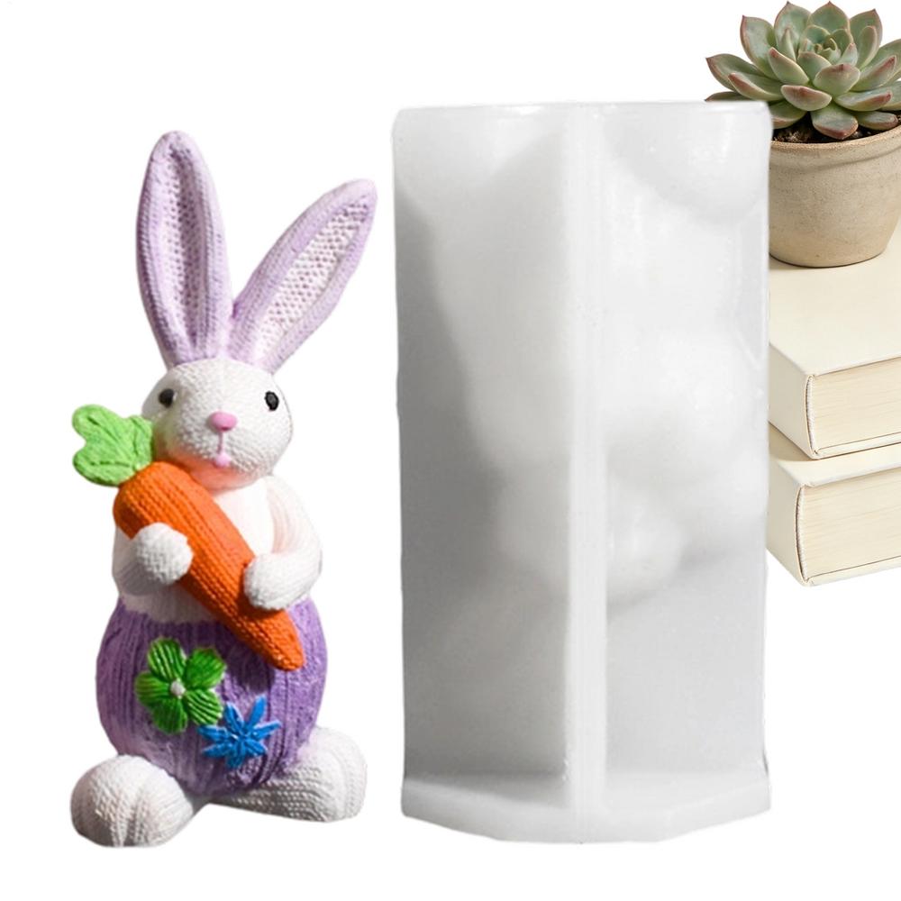 

Bunny Mold 3D Plaster Ornaments Craft Epoxy Resin Casting Mold For Holiday Wedding Party Table Room Home Dinner