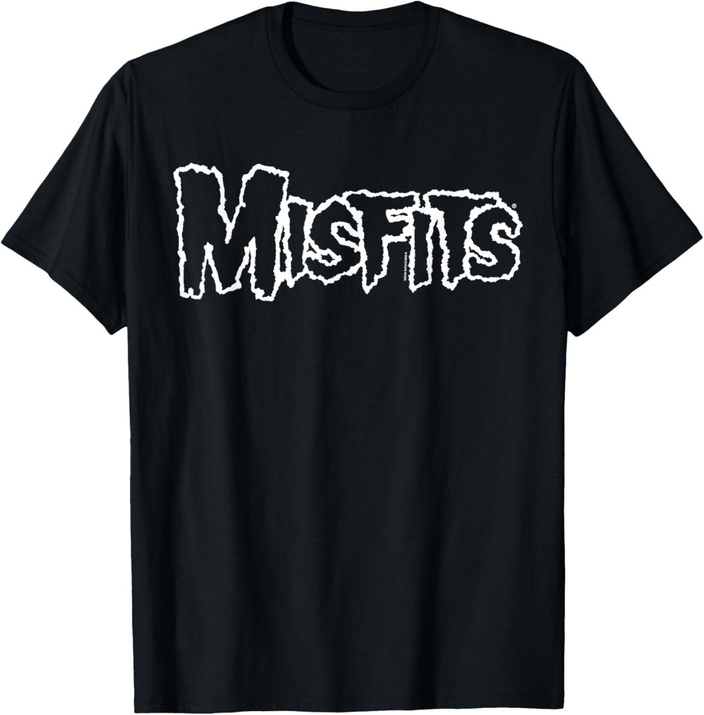 Misfits – Logo White T-Shirt Mens Womens Tees Top 3XL