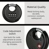 Stainless Steel Round Password Padlock Warehouse Outdoor Door Ship Container Chain Horizontal Opening Lock Anti-theft Waterproof