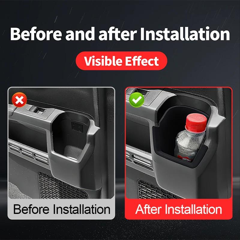 For 2024-2026 Toyota 4Runner Second Row Car Door Silicone Coaster Interior Upgraded Accessories