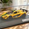 Metal Die-casting 1/24 McLaren P1-GTR Supercar Model Simulation Details with Display Base Collection Ornament Gift