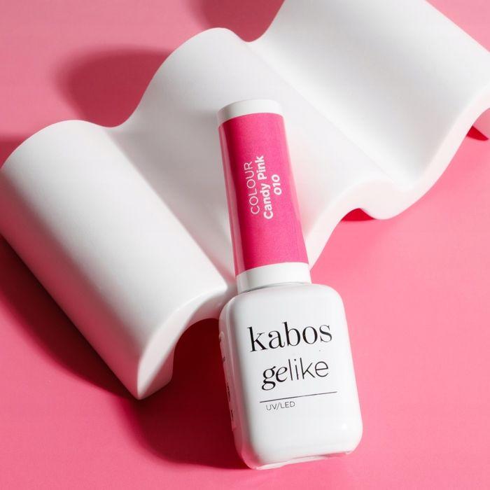 Vernis À Ongle - Kabos Gelike 010 - Rose - Doux Pour Ongles Sensibles - Brillance Jusqu'à 21 Jours