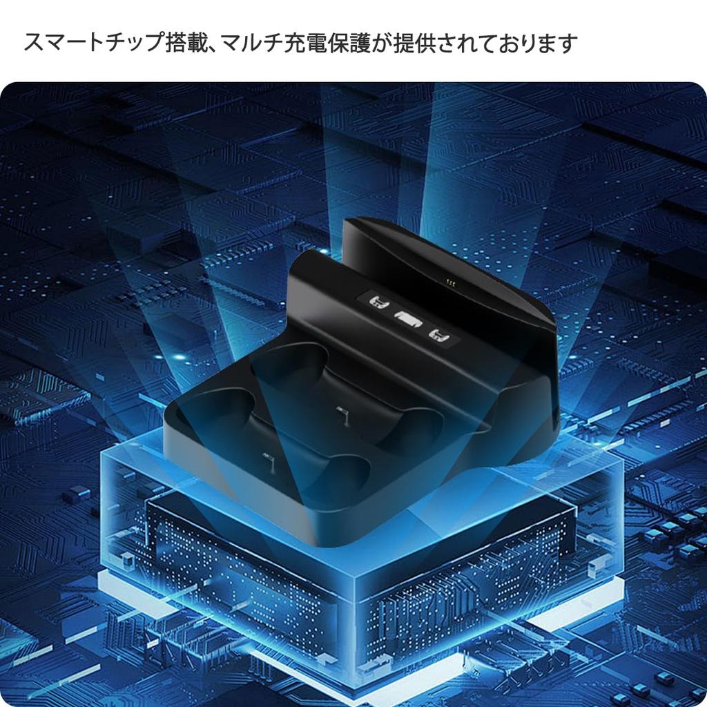 Miimall PS Portal Charging PS5 Portal Remote Player Fast Charging Charges Two Controllers Charging Station with Storage Stand, Charger, Dock,