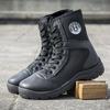 Extra Light Boots Combat Boots Men's and Women's Land Combat Special Service Combat Training Boots Single Mesh High-top Canvas Tactical Security