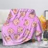 Cute Pig Pink Fleece Blanket Soft Warm Bedroom Throw Blanket On Bed Sofa Bedding Travel Sherpa Blankets for Adult Kids Quilt