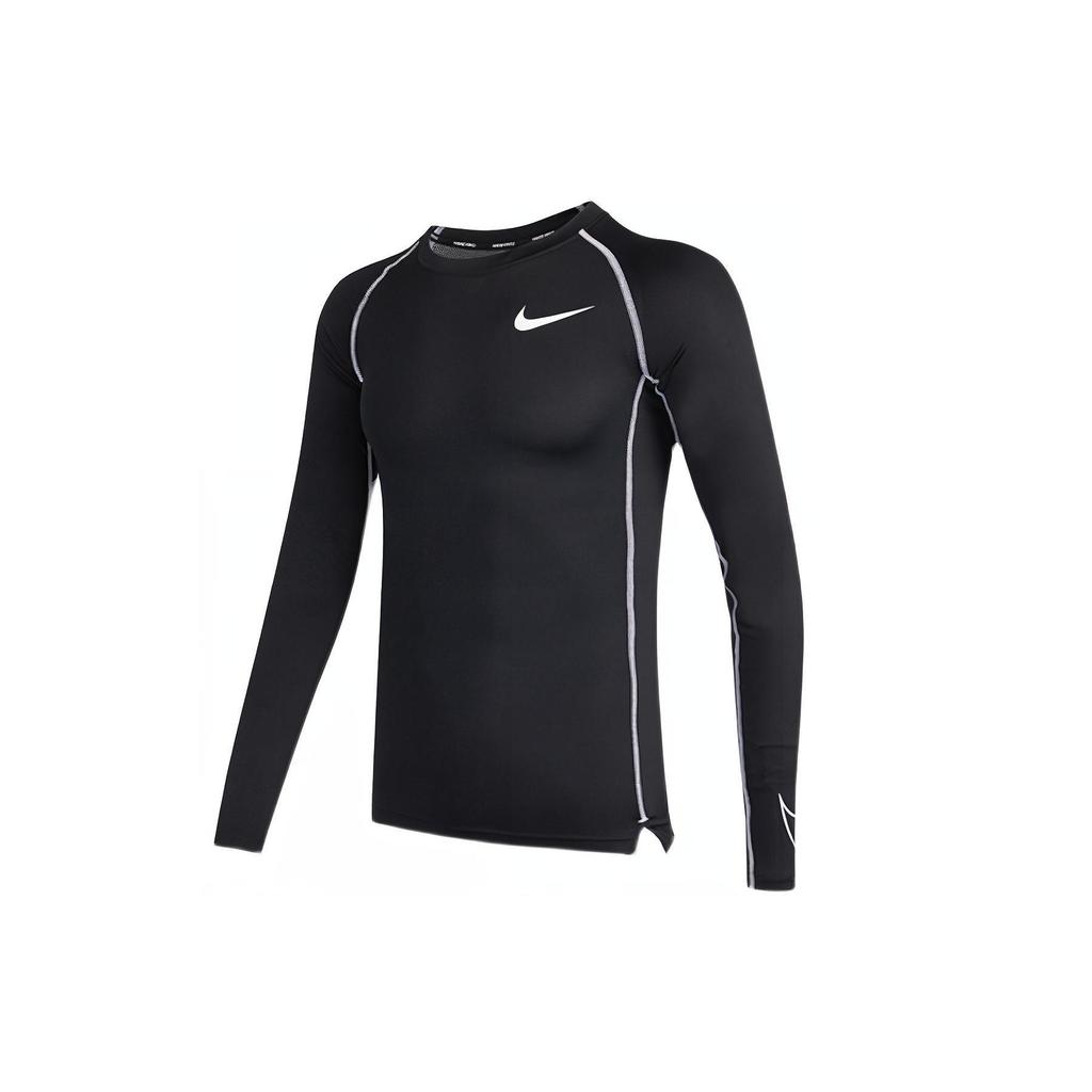 Nike Pro Dri-Fit Sport Casual Slim Fit Long Sleeve Crew Neck T-Shirt Men Tops Black DD1991-011