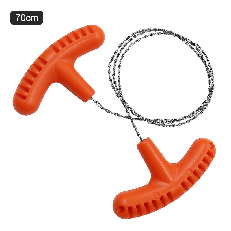 Stainless Steel Multi-Purpose Pocket Wire Saw for Outdoor Survival and Camping