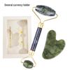 Jade Gua Sha Facial & Body Roller Massager for Full Meridian Scraping Massage.