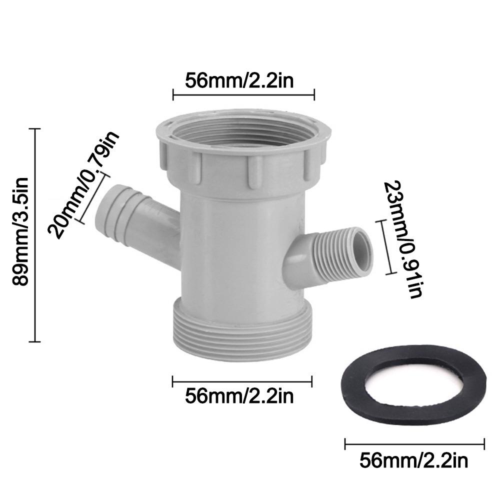 Anti Leak Kitchen Sink Drain Connector Threaded Nut Corrosion Resistant Basin Pipe Fitting Sealing Gasket Waste Pipe Adapter
