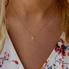 18k Gold Titan Steel Elegant Ball Pendant Necklace