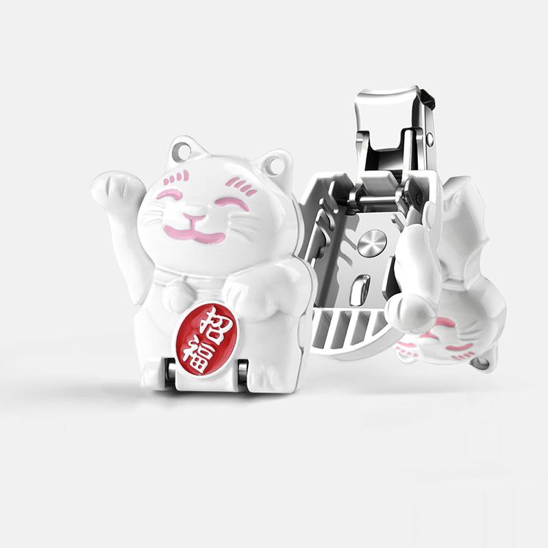 

Складные кусачки для ногтей Мини Портативные Мультяшные Животные Кот Брелок Ножницы для Маникюра Инструмент для Обрезки Нержавеющая Сталь Карманные белый