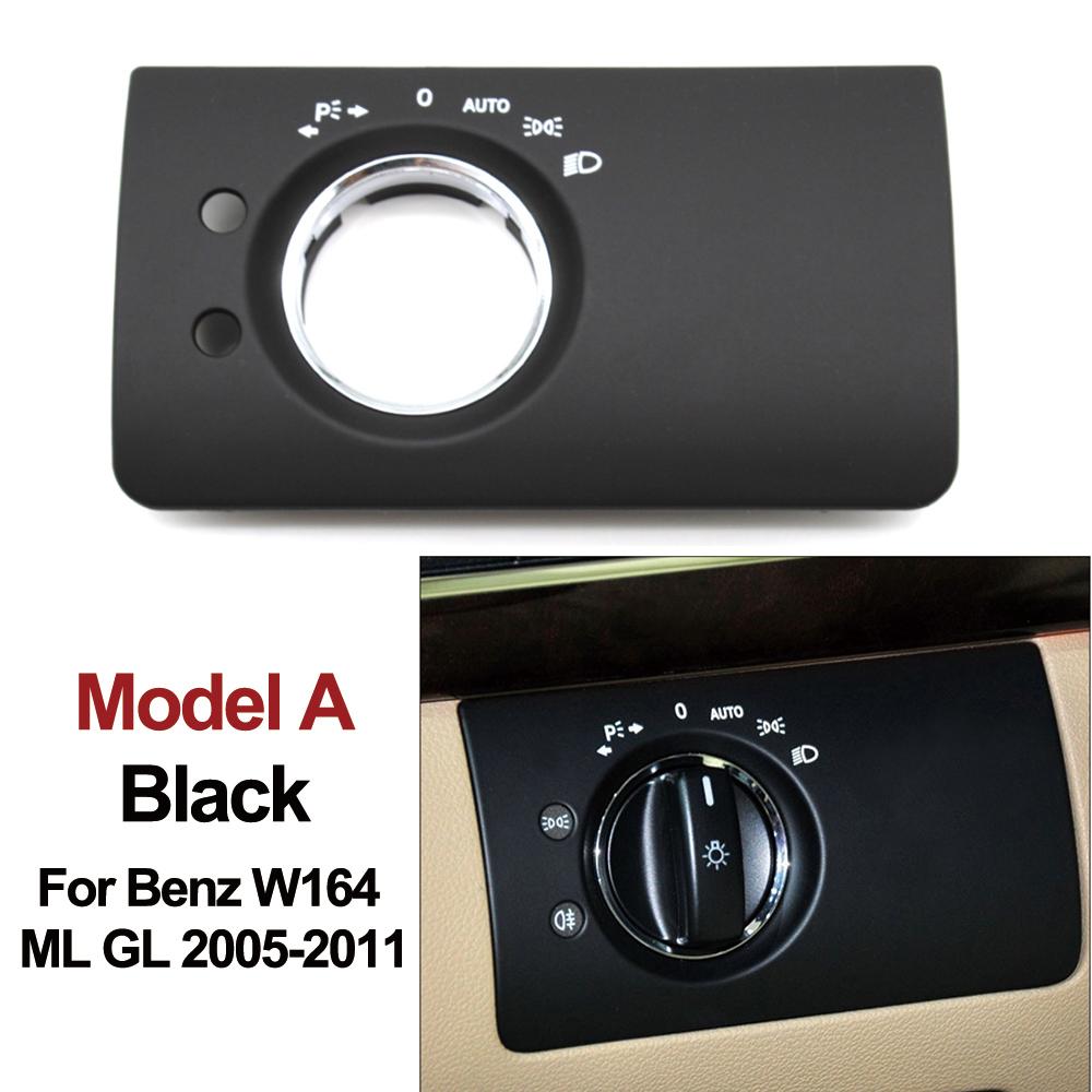Car Interior Accessories Head Lamp Headlight Switch Button Cover Trim For Mercedes Benz W164 ML GL 300 350 450 500 2005-2011