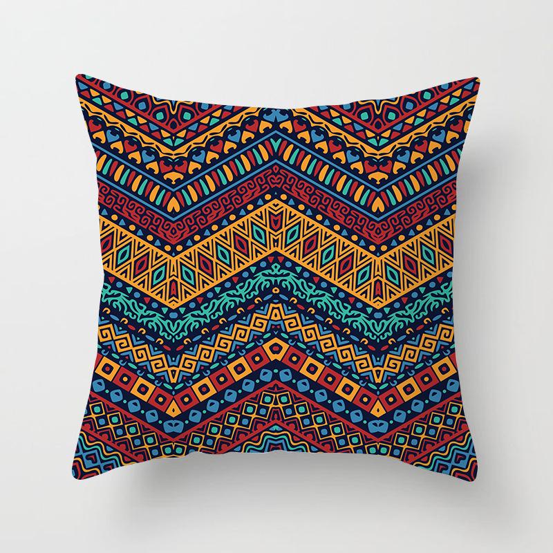 New Mandala Geometric Blue Cushion Covers Hot Boho Decorative Polyester Pillowcase Modern Fashion Art Couch Throw Pillows Cover