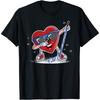 Ice Hockey Player Dabbing Heart Valentines Day T-Shirt