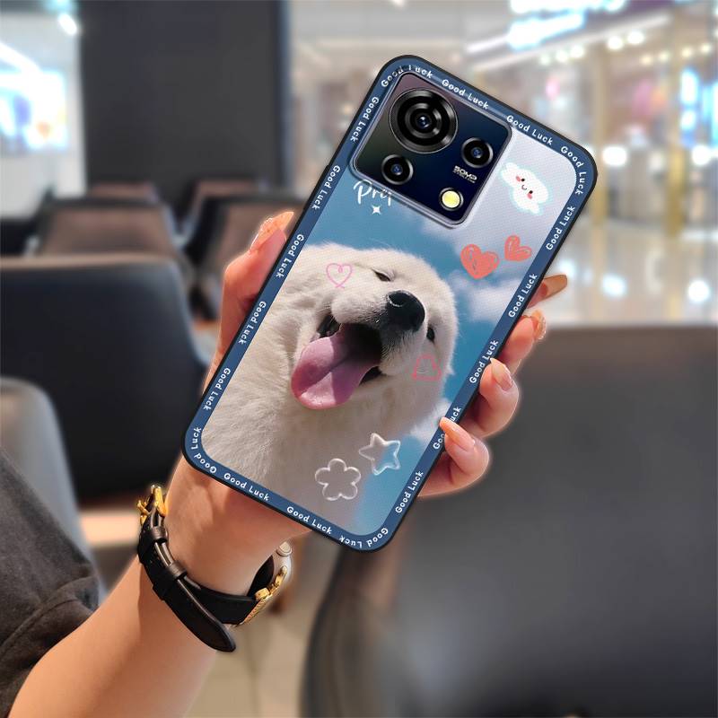 Vanntett Motedesign Telefondeksel For ZTE Blade V50 Vita Beskyttende Smussavvisende Bakside Tegneserie Mykt deksel TPU