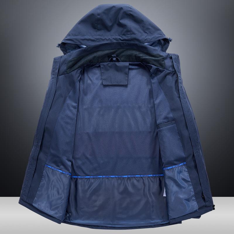 Jacket Men's New Three-in-one Down Liner Disassembly Winter Outdoor Warm Thickened Windproof Clothing