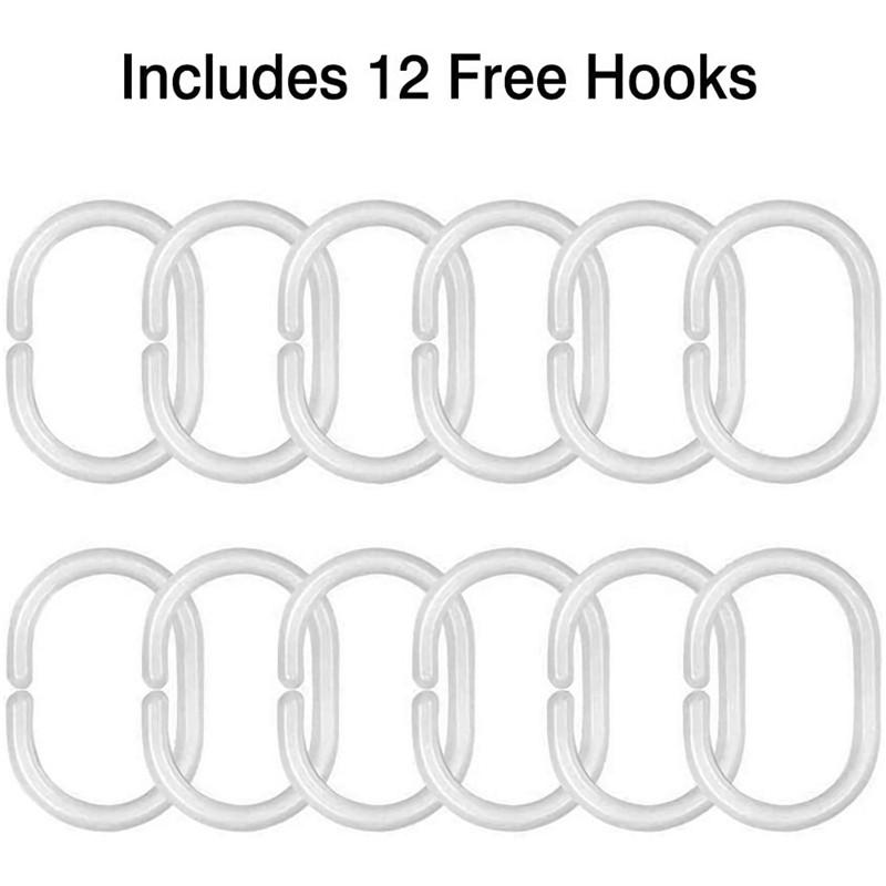 Gaslight Gatekeep Girlboss Lustgården Duschdraperiset med öljetter och krokar för badrumsinredning