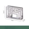 Stainless Steel Paper Towel Holder Vertical Paper Towel Holder Hotel Western Restaurant Cafe Tabletop Creative Hollow Napkin