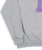 GRAVER [Unisex] Ghost Center Sweatshirt_Gray/Purple Logo
