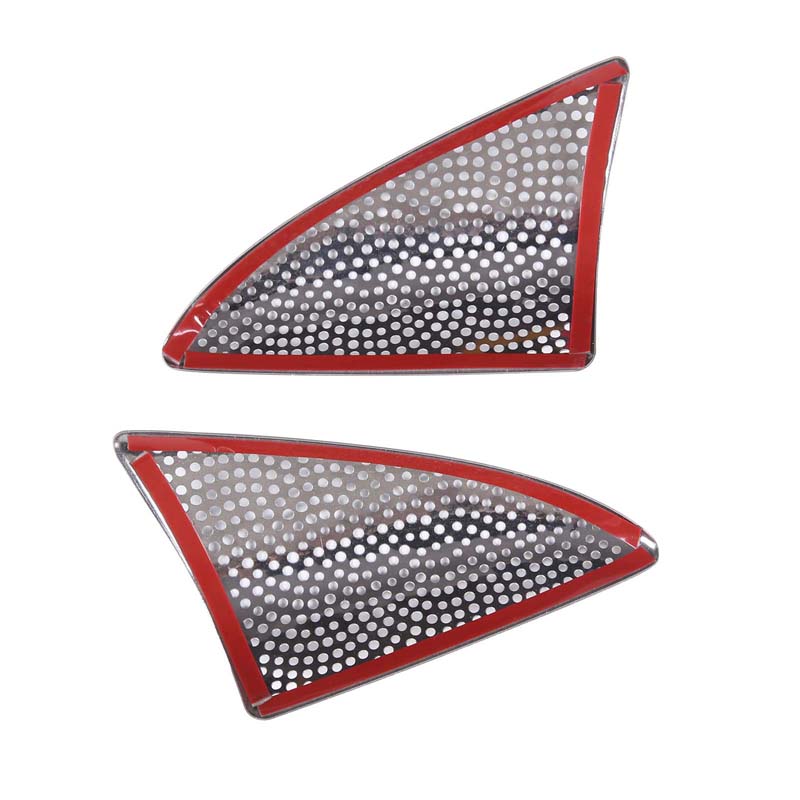 For Land Rover Discovery 4 2010-2016 Stainless Steel Silver Car Door A-pillar Audio Speaker Tweeters Cover Trim Car