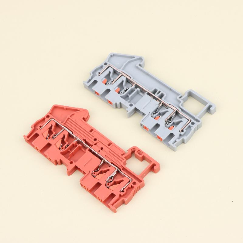 5Pcs Pt2.5 Quattro Push-In Termin Spring Plug Cable Screwless Electrical Connector Two-In, Two-Out Quick-Connect Terminal Block