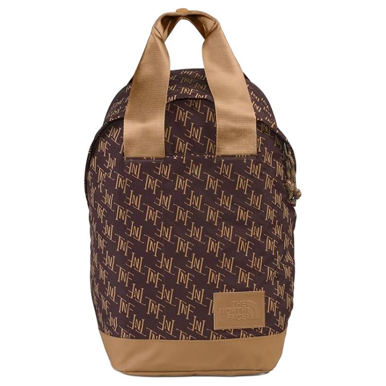 The North Face 20L Solid Color Printed Zipper Closure Backpack Women Backpack Brown NF0A81DTOS2 Brown 7660₽