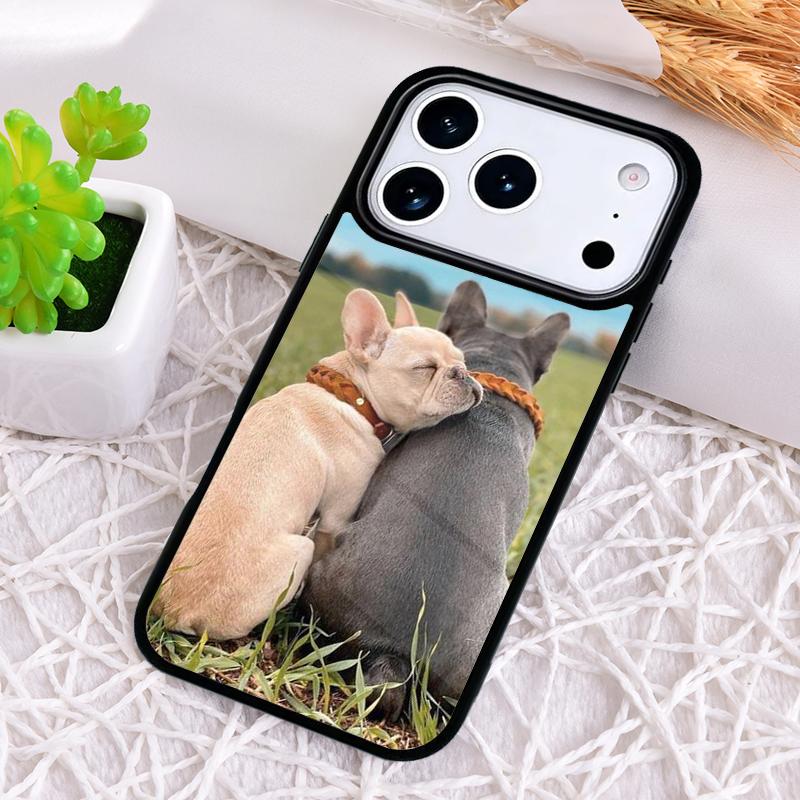 Französische Bulldogge Handyhülle für iPhone 17 Air 16 15 11 12 14 13 Pro Max Stoßfeste Hülle