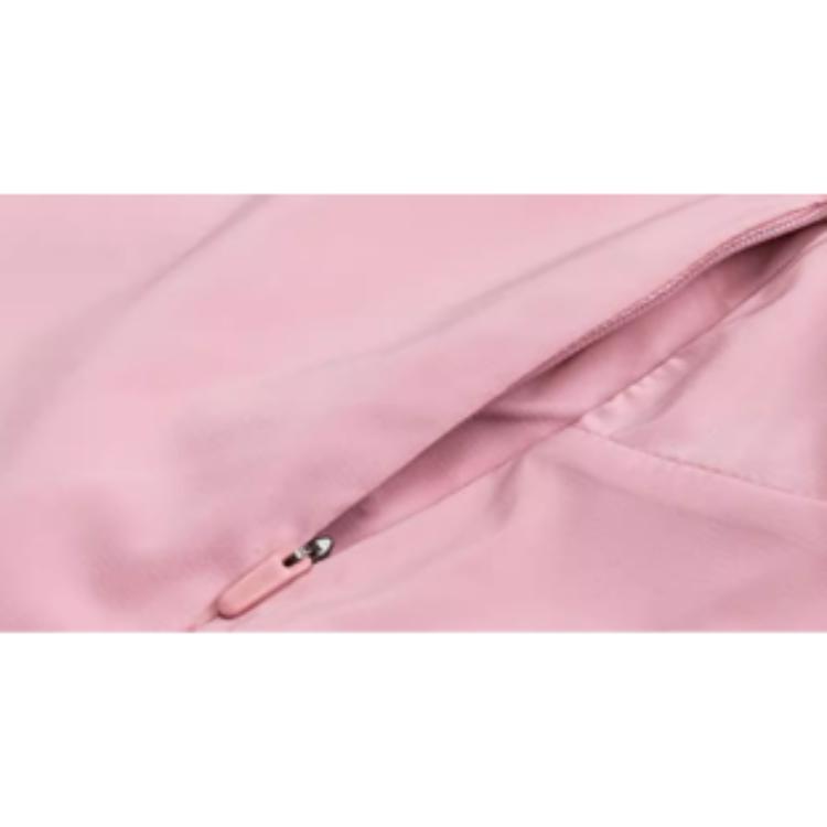 Anta Outdoor Series Solid Color Zipper UV Resistant Sports Sun Protection Clothing Women Outerwear Soft-Pink 162420613-2