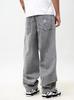 Jigga Wear Crown XL Men's Light Gray Super Baggy Wide Jeans