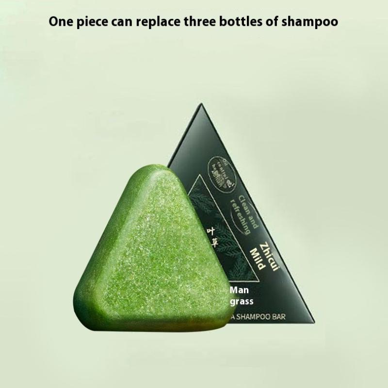 120G Usman Grass Shampoo Soap Refreshing And Flushing Healthy Polygonum Multiflorum Ancient Handmade Soap