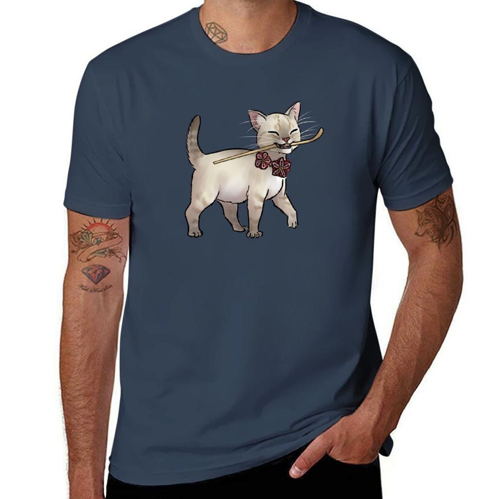 Japanese Tea Ceremony Kitten Matcha Spoon Thief Tshirt Sporty Casual Quick Dry Tshirt