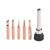 6 Pcs Copper 900M-T Soldering Iron Tip & Handle Set And Soldering Station Power Tool Welding Table Accessories
