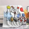 The Cat in the Hat Flannel Blanket, High quality Comfortable for All Seasons, Home Decor, Warmth and Comfort