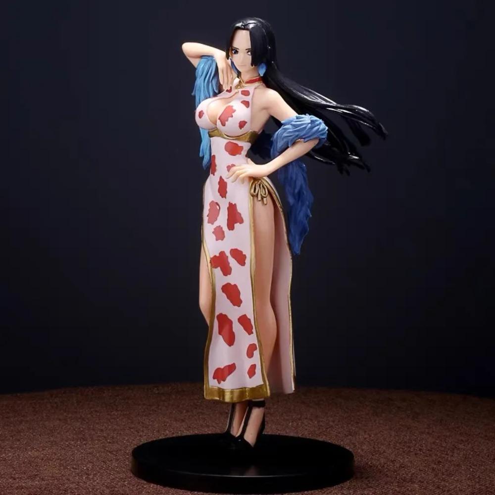 Hot One Piece Japan Anime Statue Boa Hancock Cheongsam Sexy Girl PVC Action Figure Model Toy Adult Collectible Doll Gifts