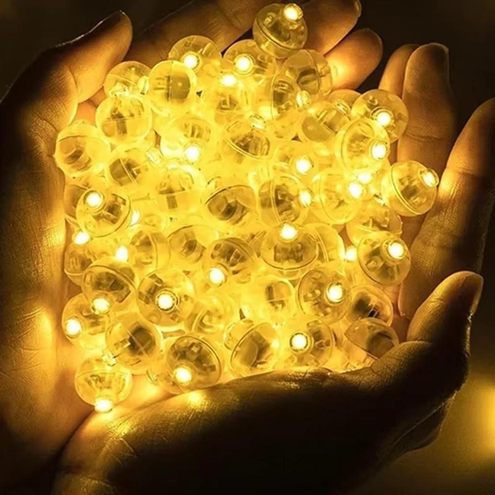 11 Pezzi Luce LED Lampeggiante per Palloncini Mini Lampada per Palloncini Colorata a Batteria Luce Decorativa Rotonda per Natale Decorazione per Matrimonio
