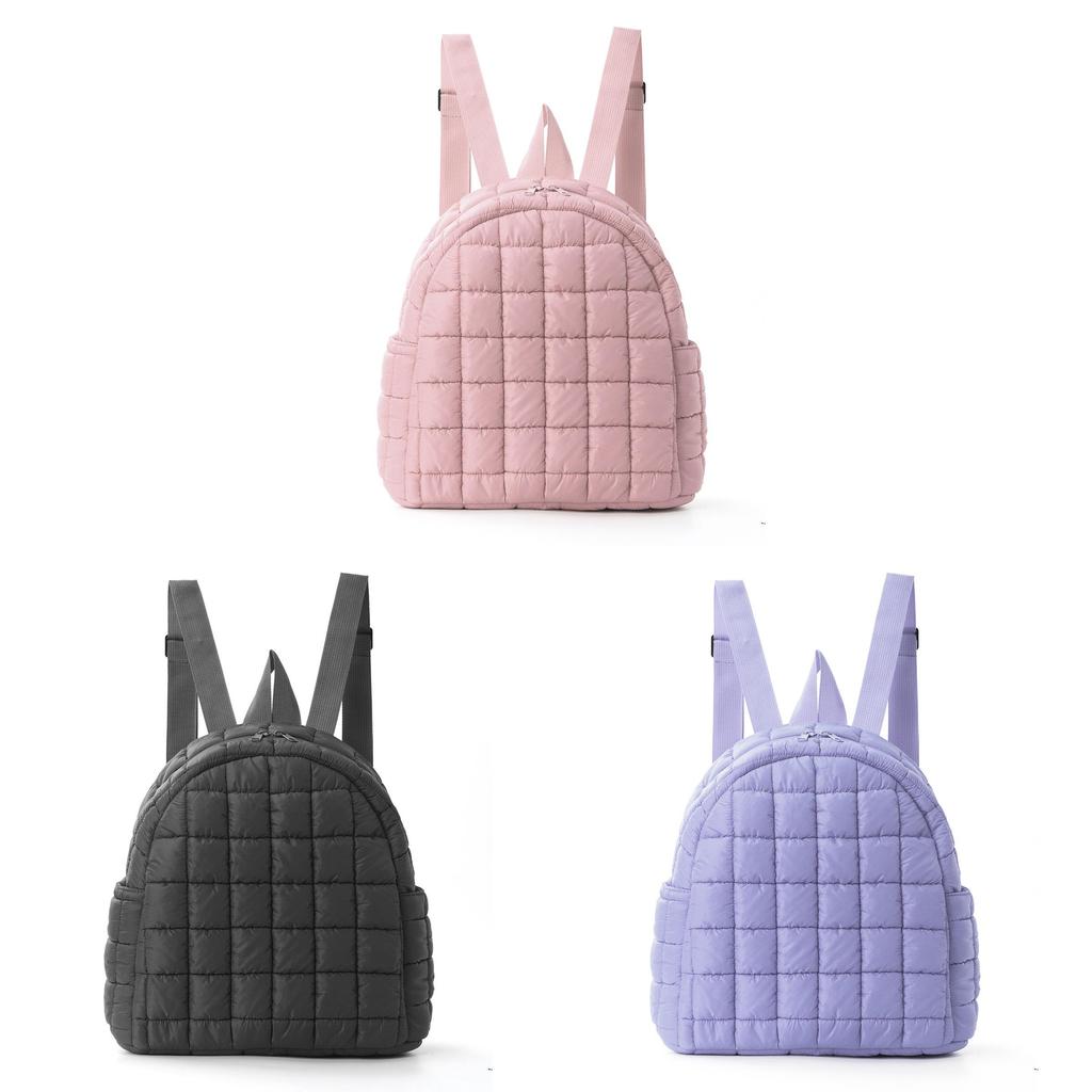 Fashion Plaid Travel Backpack With Polyester Fabric For Casual Daily Use