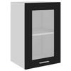 VidaXL Armoire en verre suspendue Noir 40x31x60 cm Bois d'ingénierie 802506