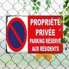 Vintage French Parking Metal Wall Art Sign Bar Decor