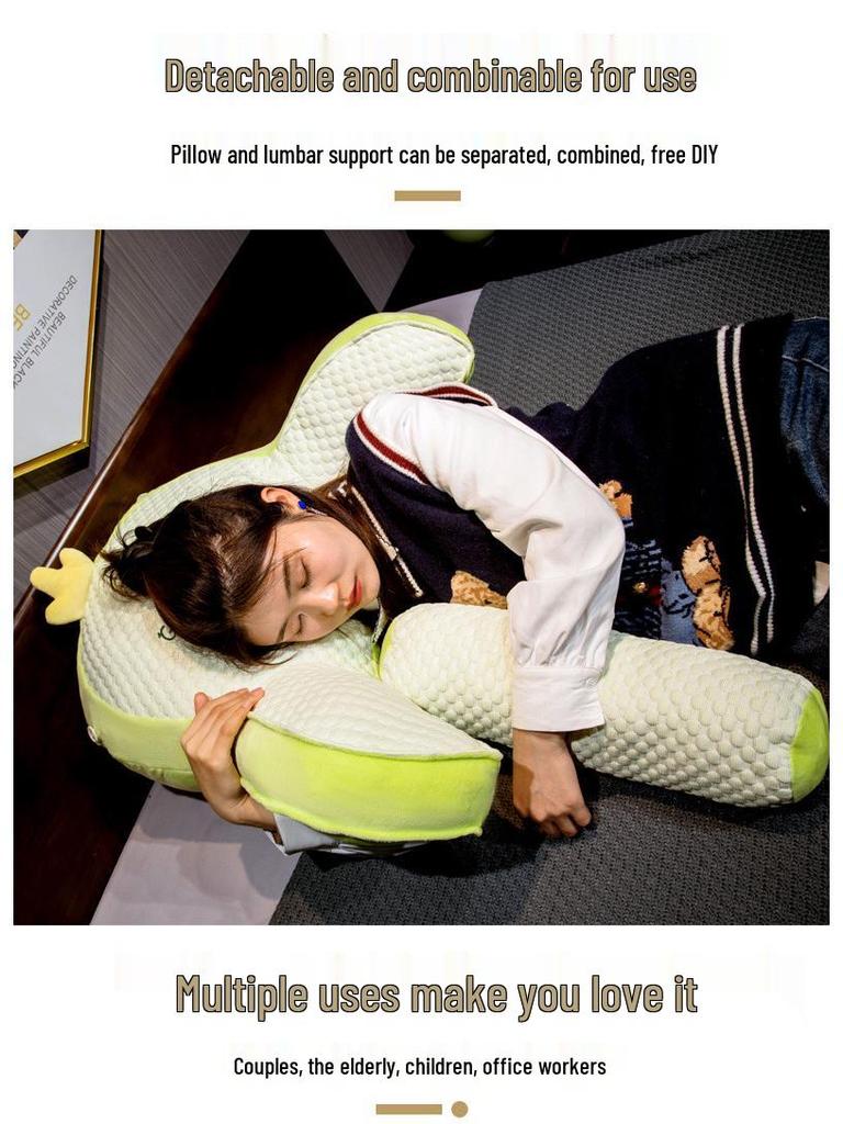 Ice Bean Latex Large Soft Backrest Pillow for Bed – Dormitory Reading & Lumbar Support