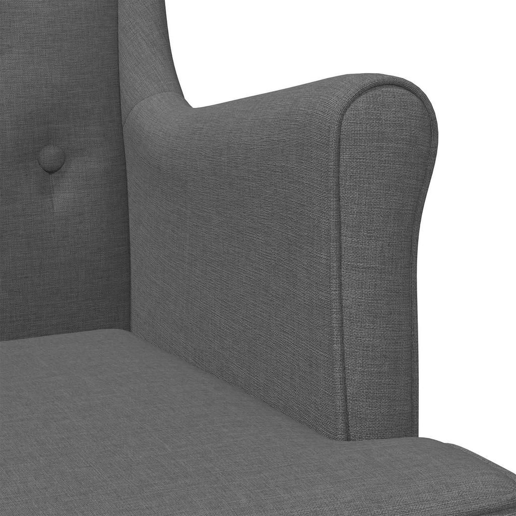 Armchair Dark Grey Fabric